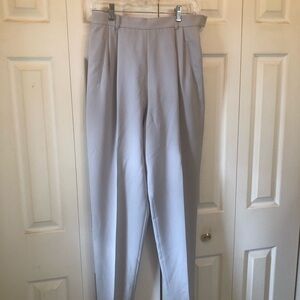Votre Nom Pale Gray High-Waist Tapered Trousers Vintage